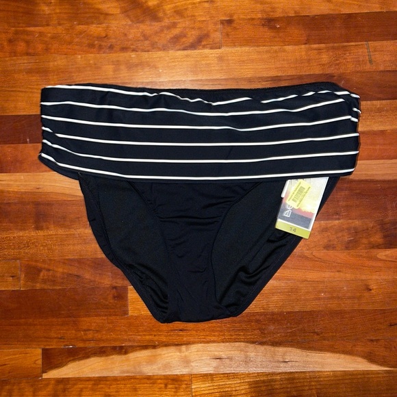 Beach House Other - Beach House Kim Roll Over Bikini Bottoms in Black SZ 14 NWT